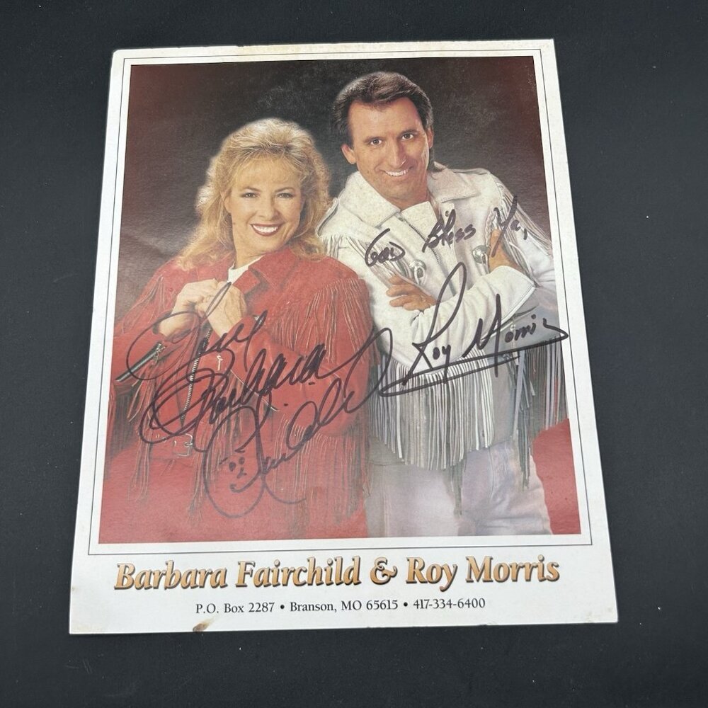 Vintage Barbara Fairchild & Roy Morris Picture Autographed Signed Photograph